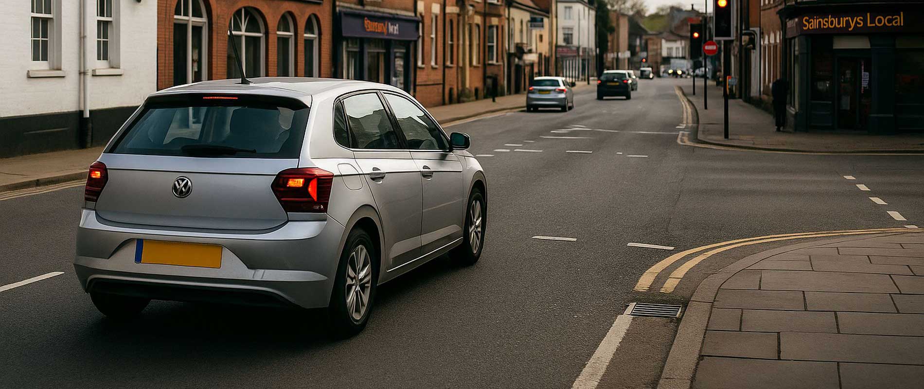 Parked cars filling up a small car park in warrington